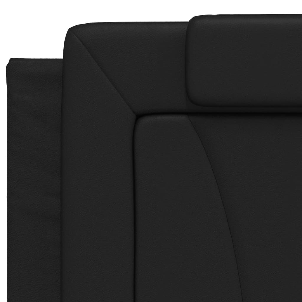 Giroletto Viana con LED senza Materasso Nero 200x200 cm | homemem39