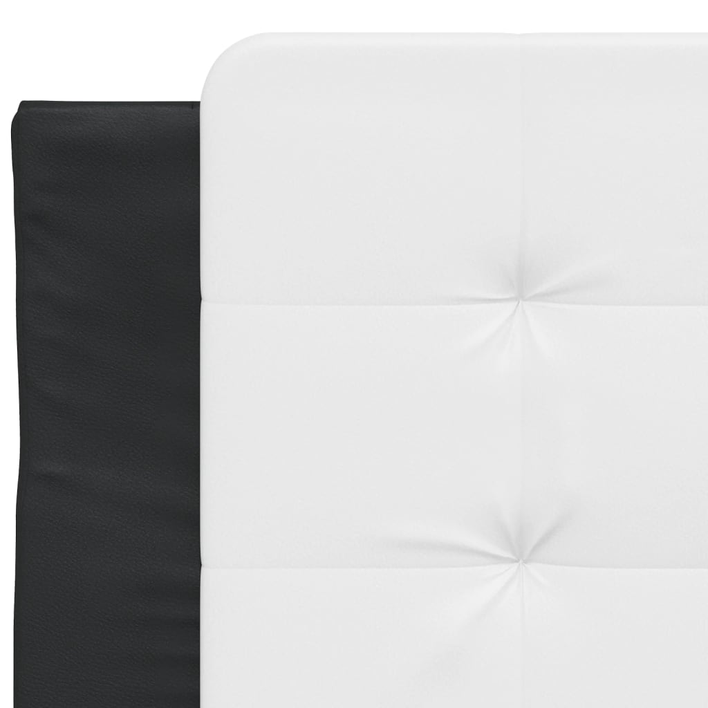 Giroletto con LED senza Materasso Zadar Nero e Bianco 100x200cm