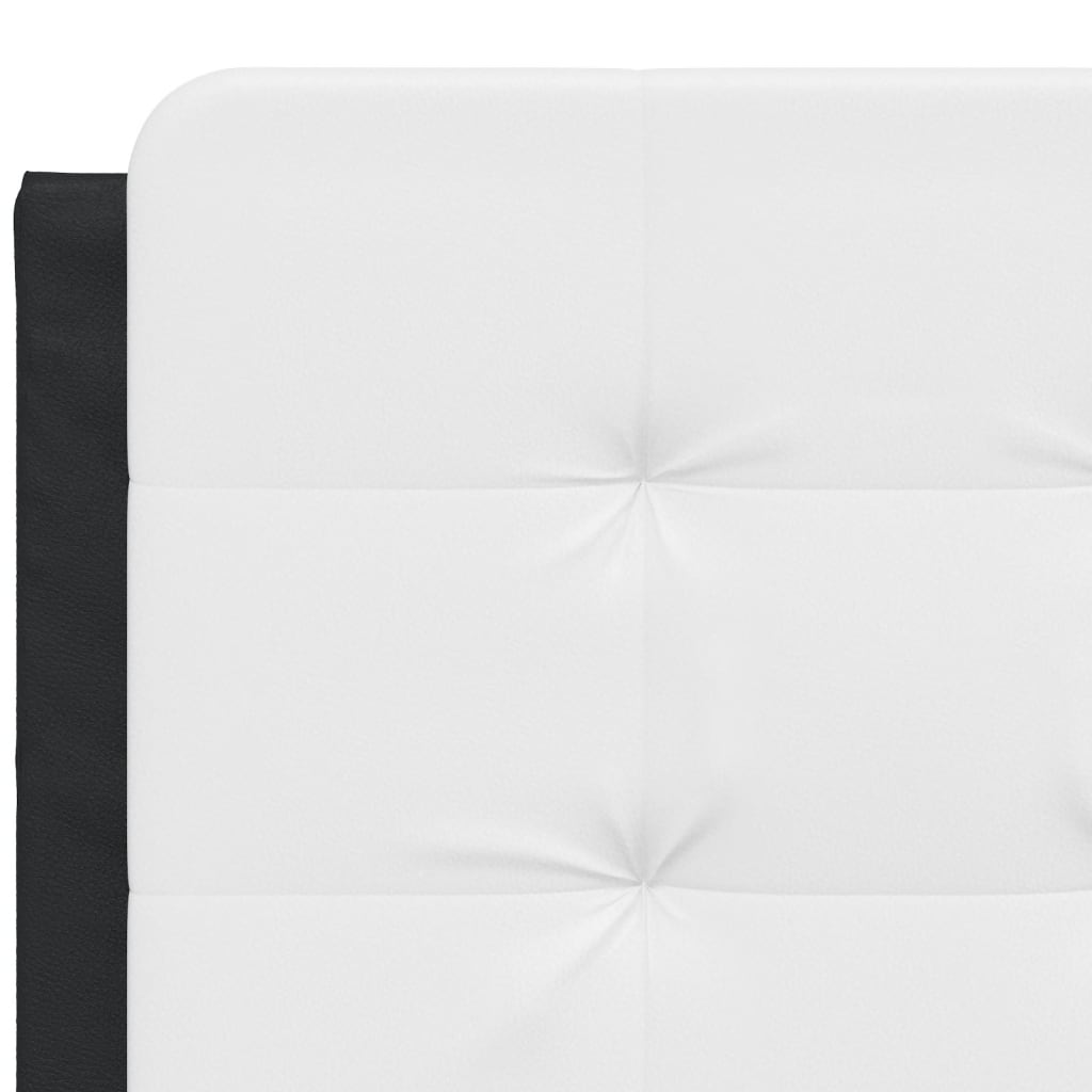 Giroletto con LED senza Materasso Zadar Nero e Bianco 120x200 cm | homemem39