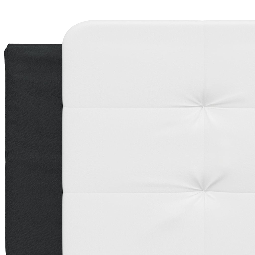 Giroletto con LED senza Materasso Zadar Bianco e Nero 160x200 cm | homemem39
