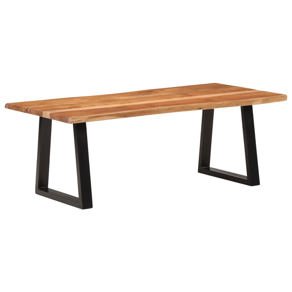 Tavolino da Salotto 110x55x40 cm in Legno Massello di Acacia | homemem39