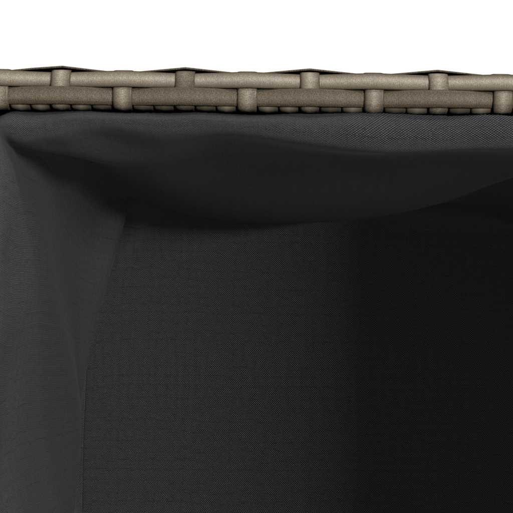Fioriere da Giardino 2 pz Grigie 36x30x32 cm in Polyrattan | homemem39