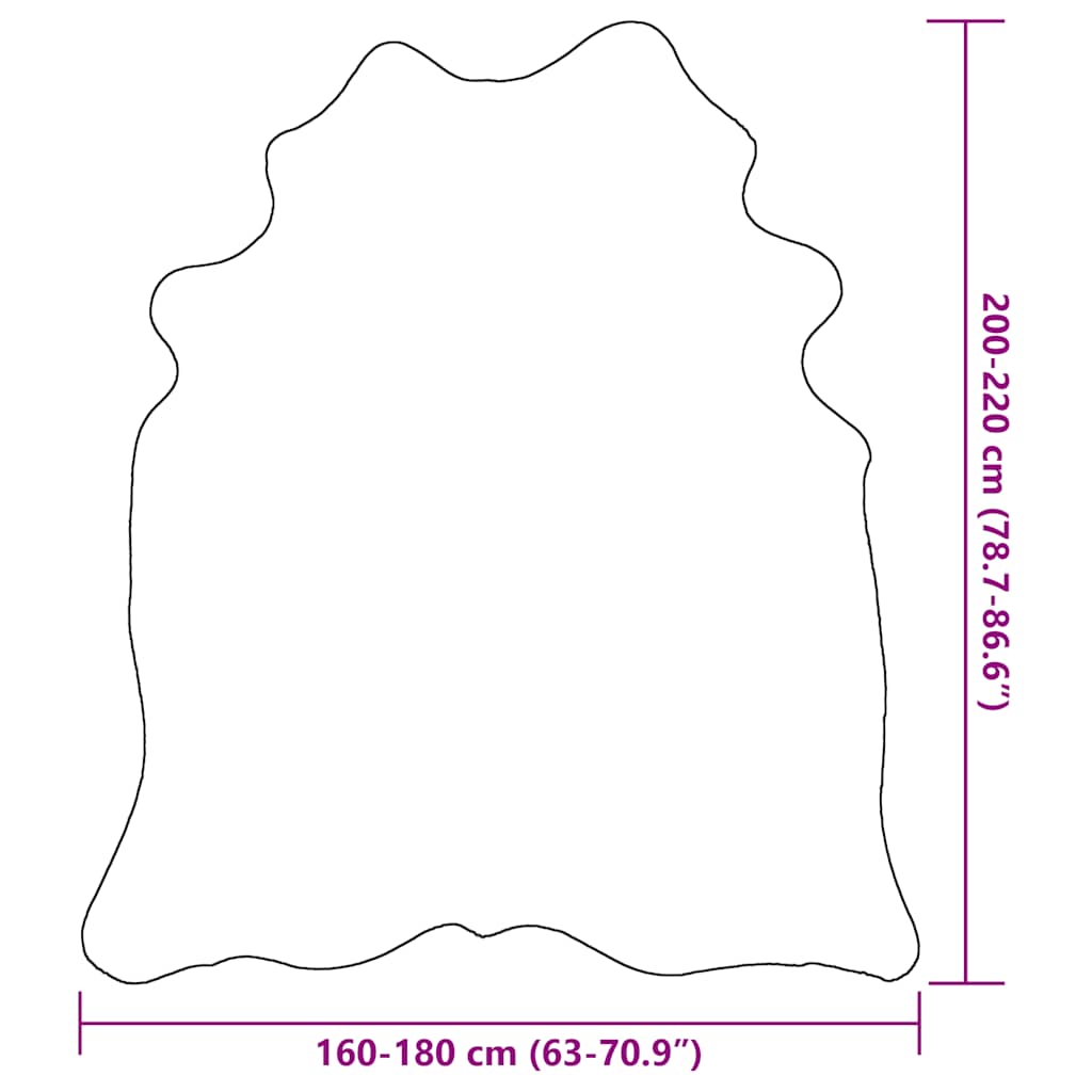 Tappeto in Vera Pelle Bovina 180x220 cm - homemem39