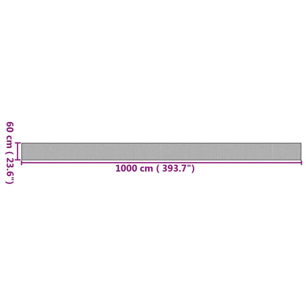 Tappeto Rettangolare Naturale 60x1000 cm in Bambù