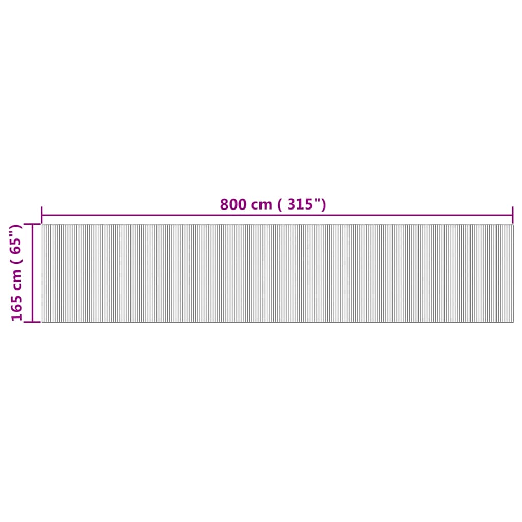 Divisorio Ambienti Naturale Larghezza 800 cm Altezza 165 cm in Bambù | homemem39