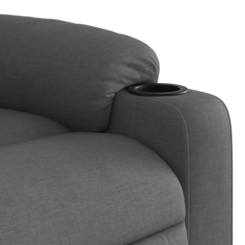 Poltrona Reclinabile in Tessuto Grigio Scuro | homemem39