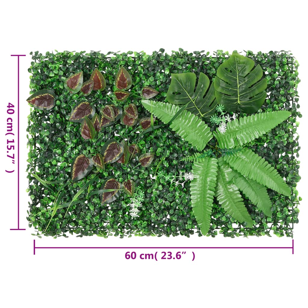 Recinzione Piante Artificiali 6 pz Verde 40x60 cm - homemem39