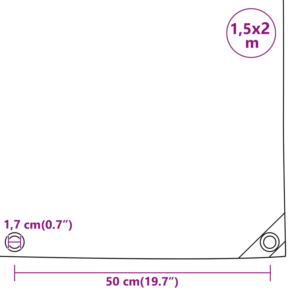 Telone Blu 1,5x2 m 650 g/m² | homemem39