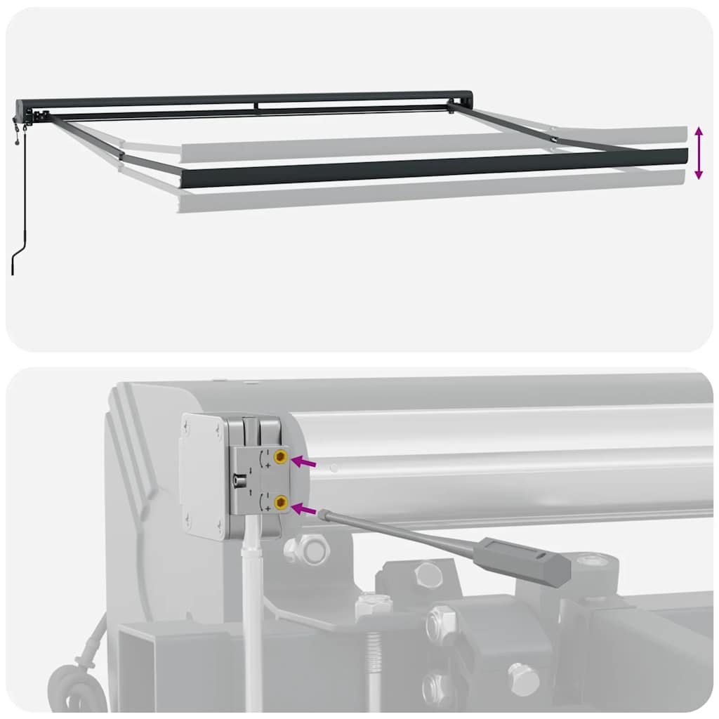 Tenda da Sole Retrattile Automatica Bordò 300x250 cm