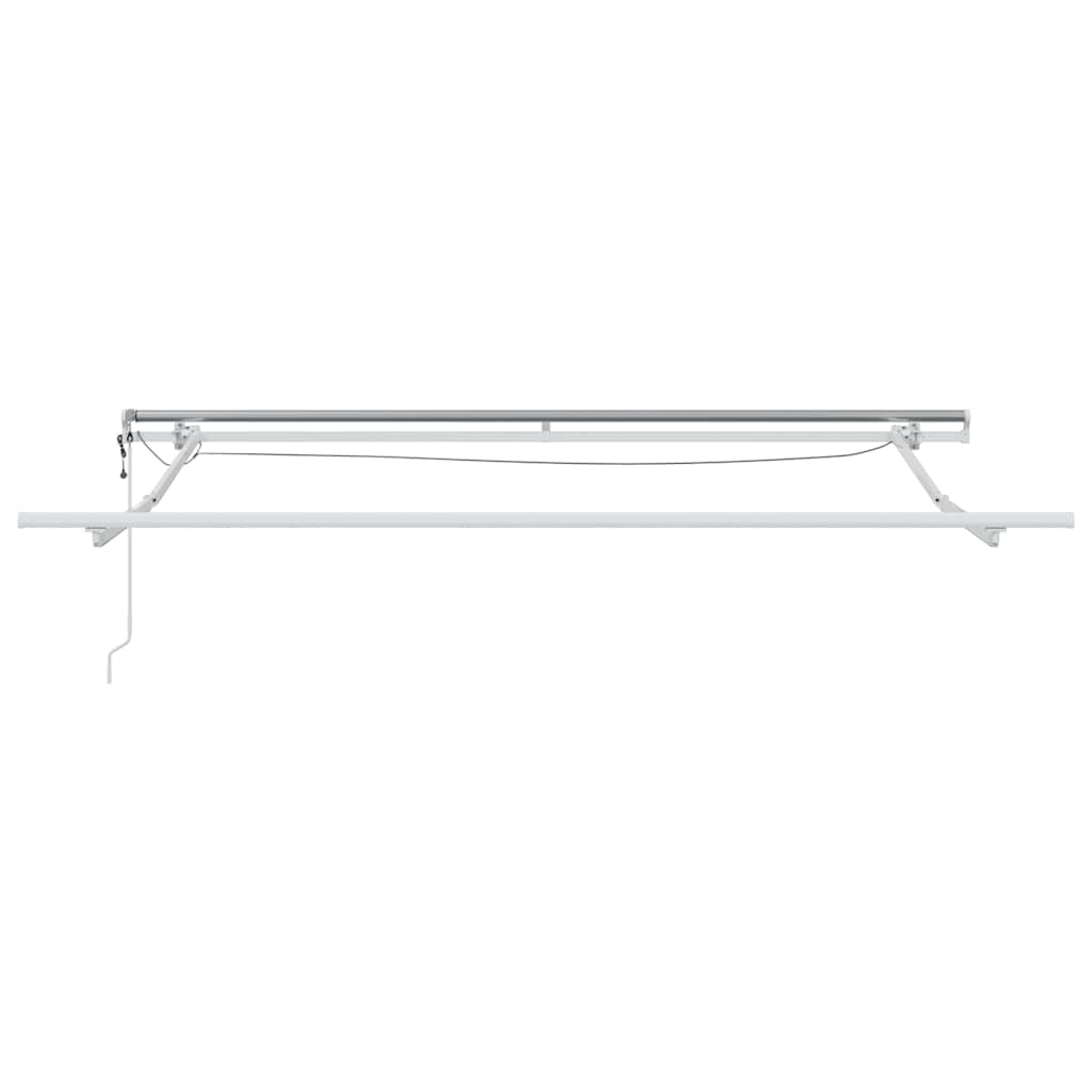 Tenda da Sole Retrattile Automatica con LED Marrone