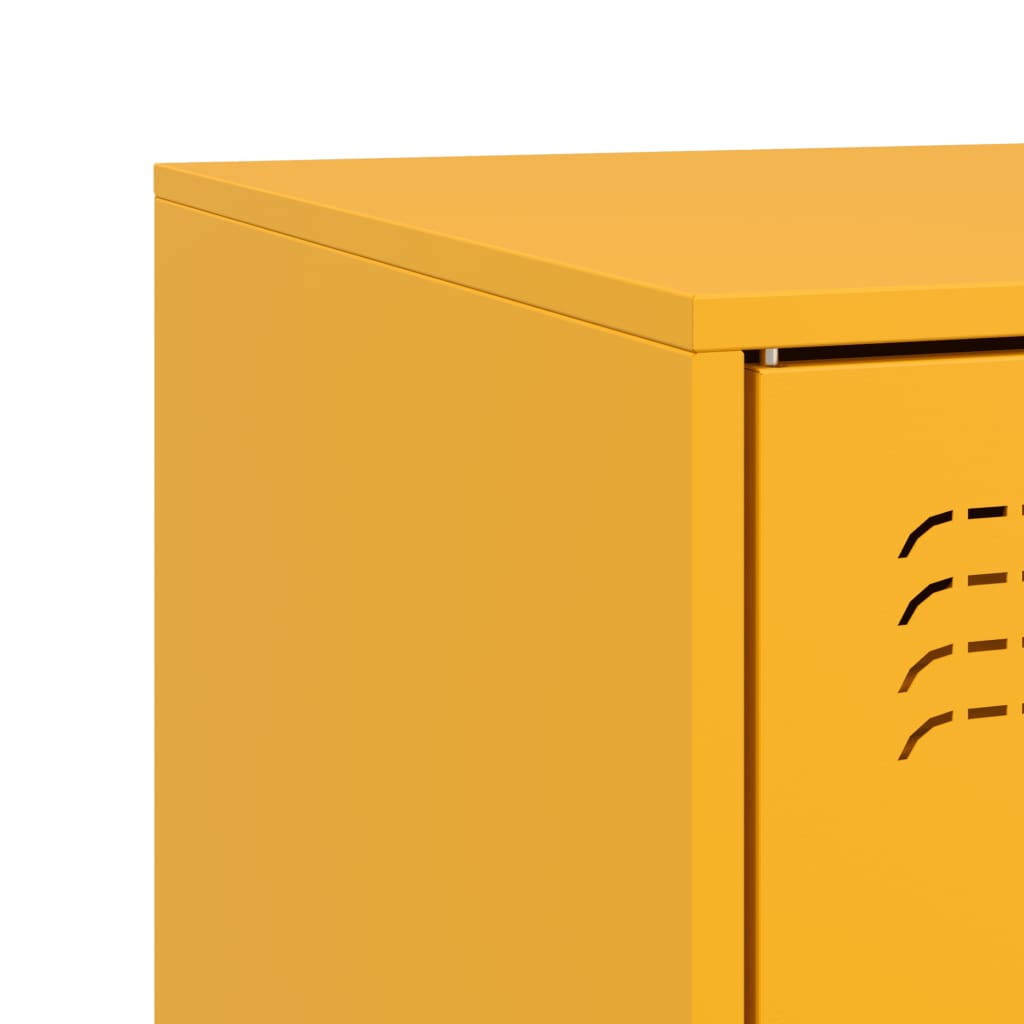 Mobili TV 2 pz Giallo Senape 67x39x44 cm in Acciaio | homemem39