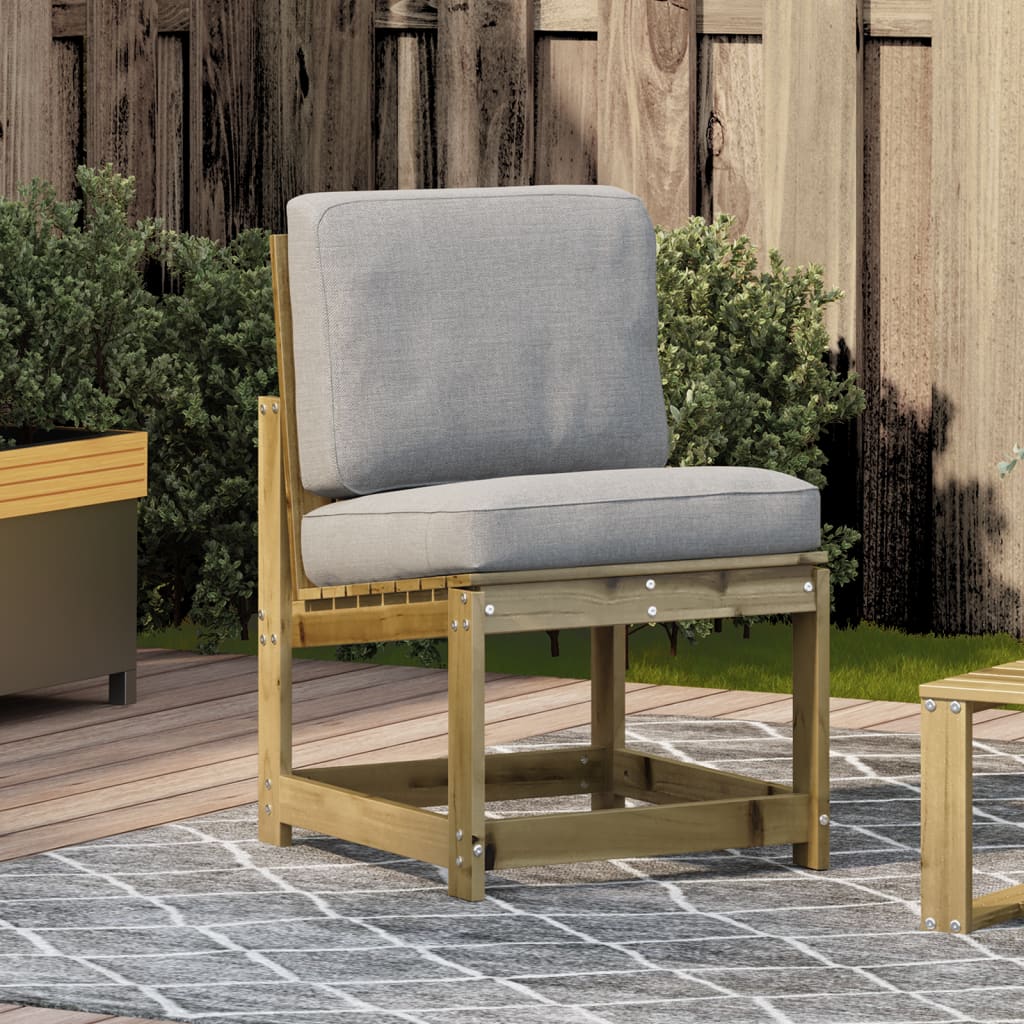 Sedia da Giardino 50,5x55x77 cm in Legno Impregnato di Pino | homemem39