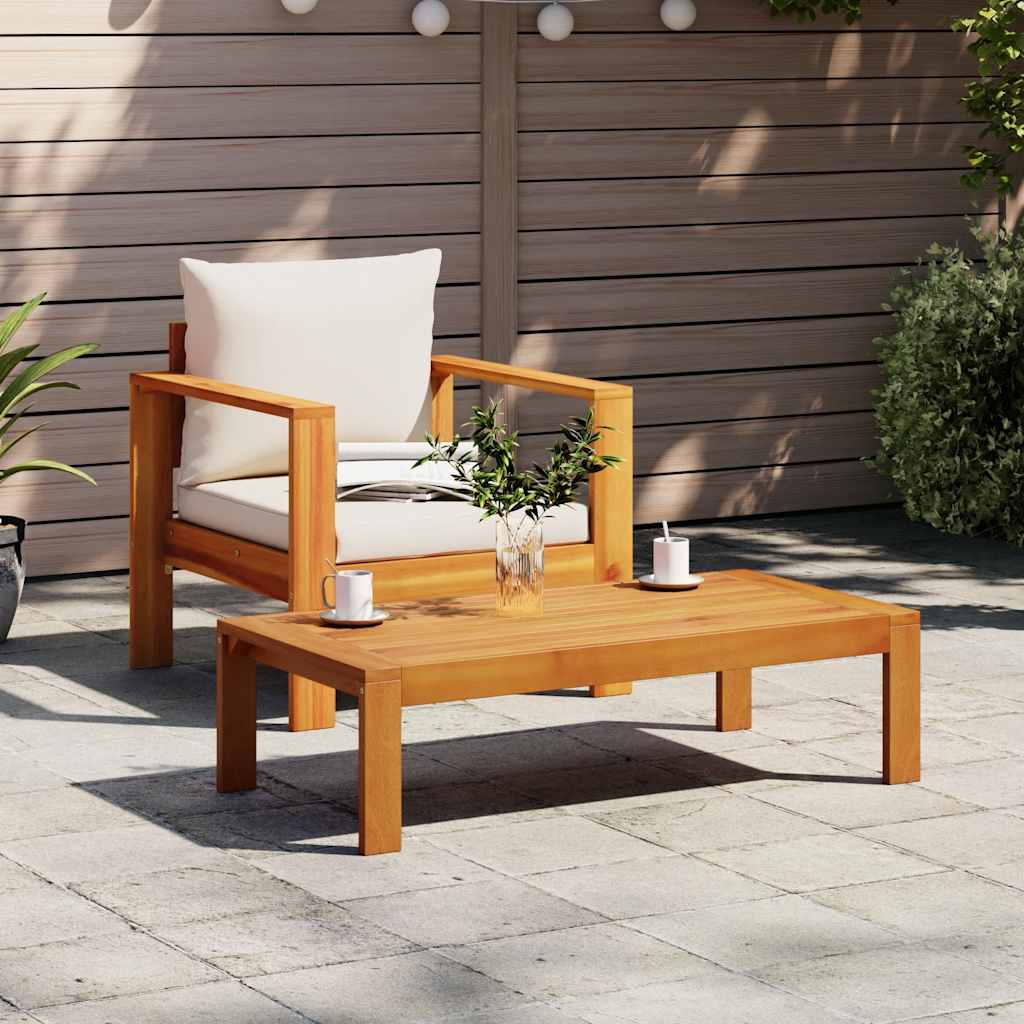 Sedia da Giardino con Cuscini in Legno Massello di Acacia | homemem39