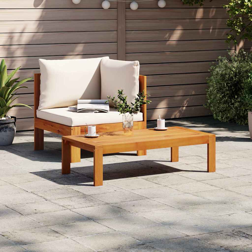 Set Divani da Giardino 2pz con Cuscini Legno Massello di Acacia | homemem39