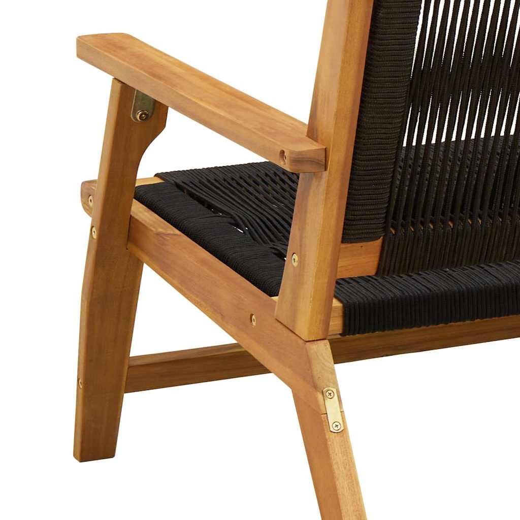 Arredamento da Giardino 2 pcs Nero 67 x 76 x 73 cm