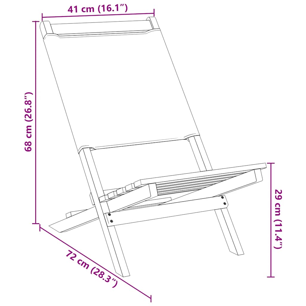 Sedie da Giardino 2pz Antracite Legno Massello Acacia e Tessuto | homemem39