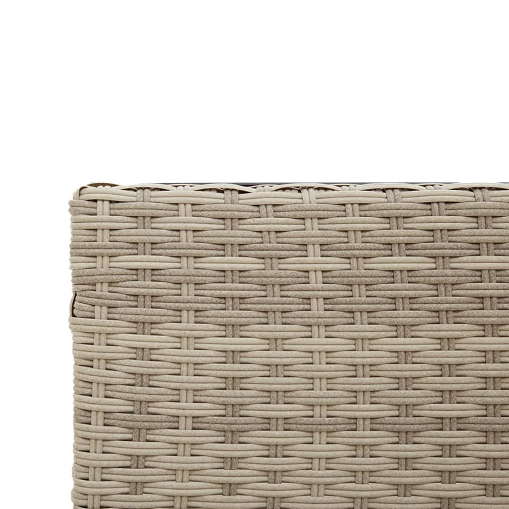Divano Giardino Tavolo e Cuscini a L Grigio Chiaro Polyrattan | homemem39