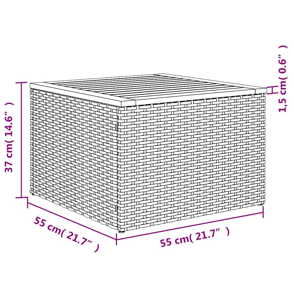 Set Divani da Giardino 13pz con Cuscini Nero in Polyrattan | homemem39