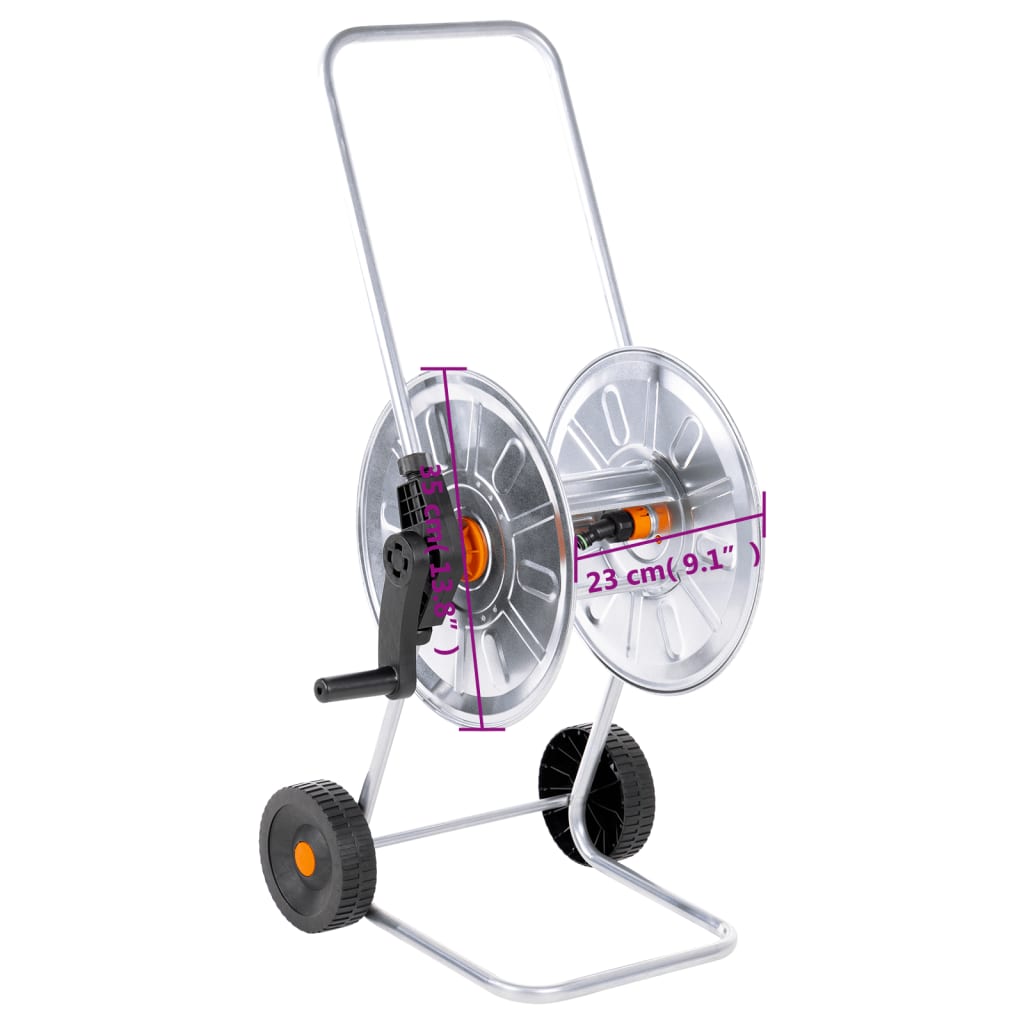 Carrello Avvolgitubo per Tubo Flessibile 50 m 1/2" o 35 m 3/4"