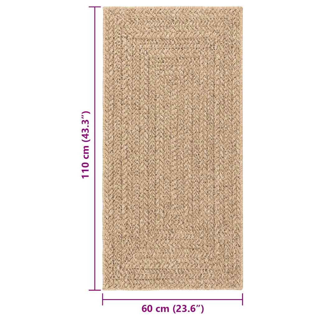 Tappeto ZIZUR 60x110 cm Aspetto Iuta per Interni ed Esterni - homemem39