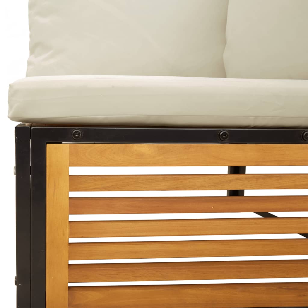 Set Divano da Giardino 7 pz con Cuscini Legno Massello Acacia | homemem39