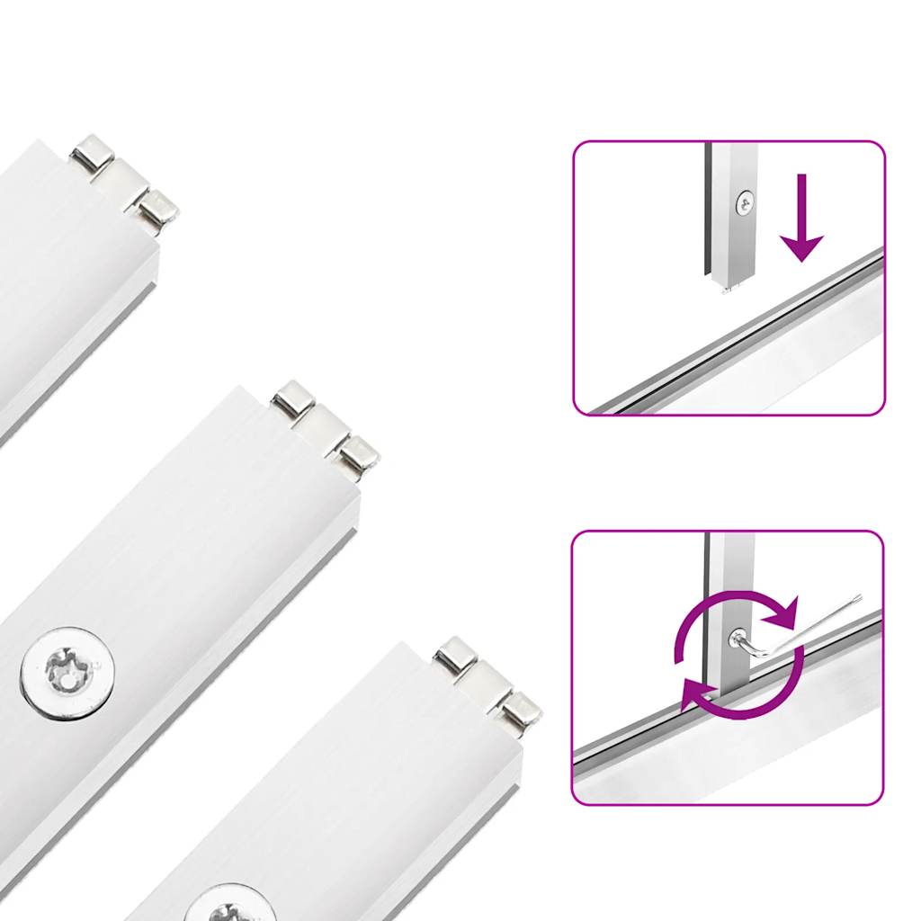 Telaio Serra con Base Argento 169x169x202 cm in Alluminio - homemem39