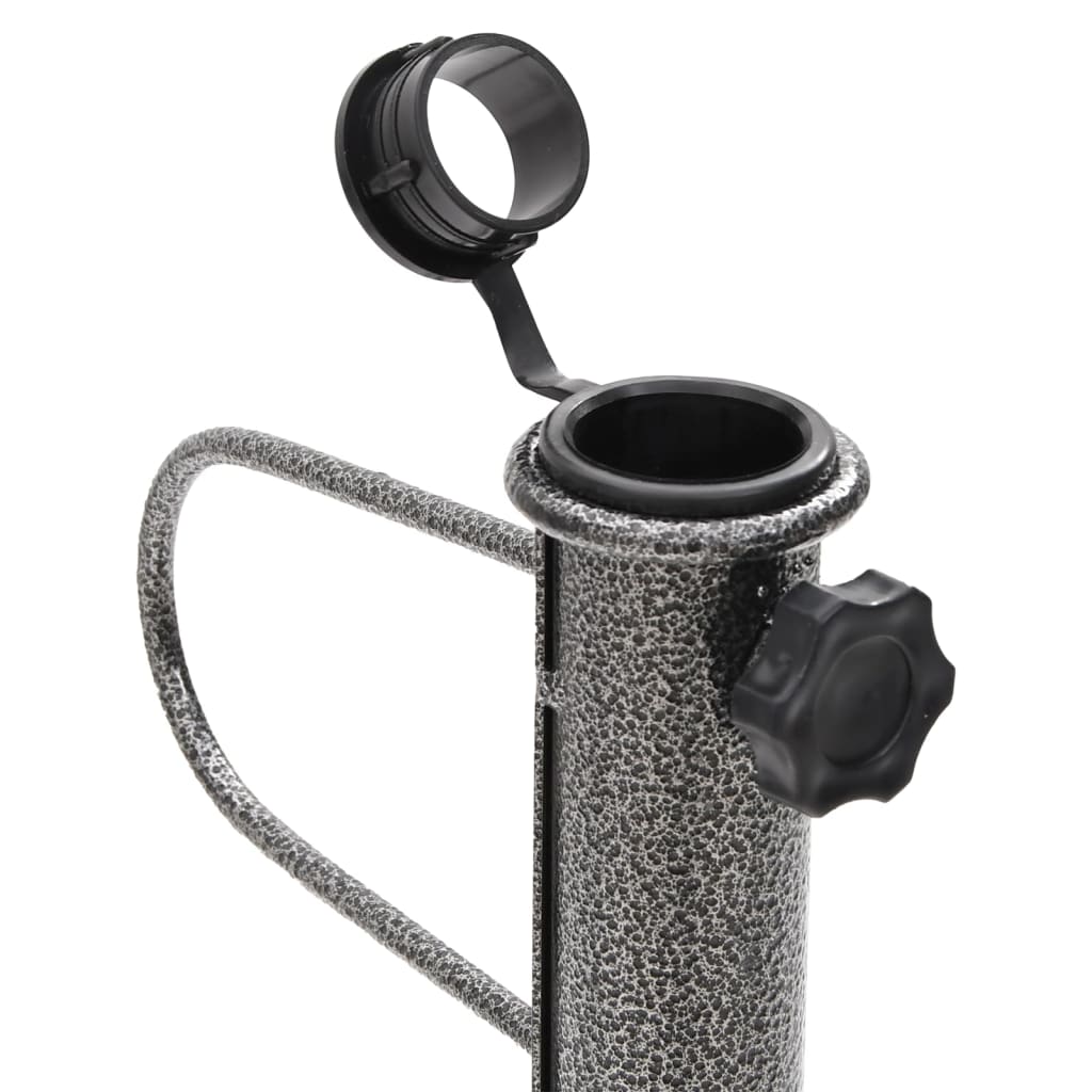 Supporti Ombrellone con Picchetti 2pz 19x42 cm Acciaio Zincato | homemem39