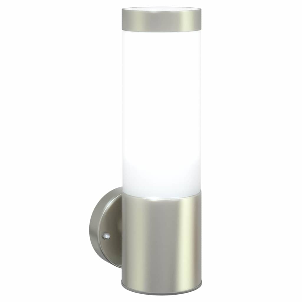 Lampada da Parete Esterna 2 pcs Argento 12 x 8,5 x 27 cm | homemem39