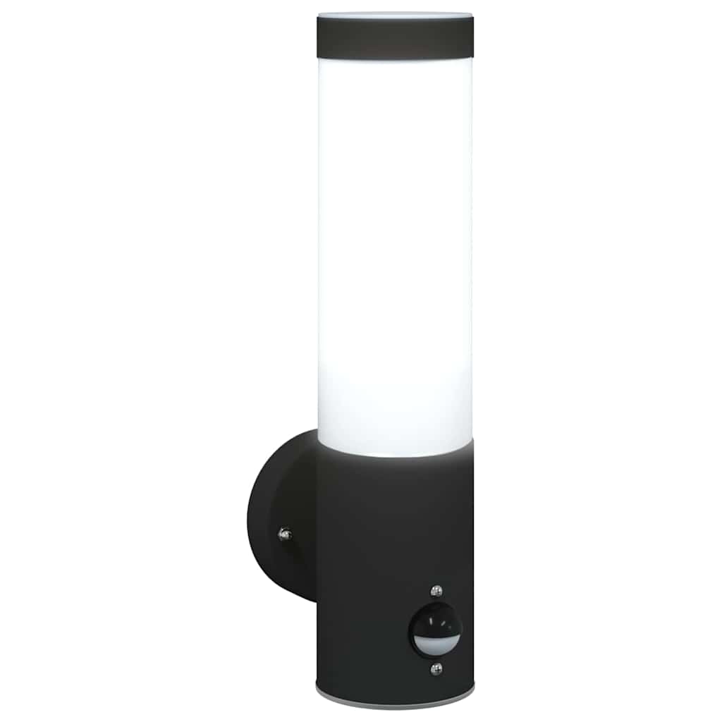 Lampada da Parete Esterna Nero 12 x 8,5 x 29 cm | homemem39