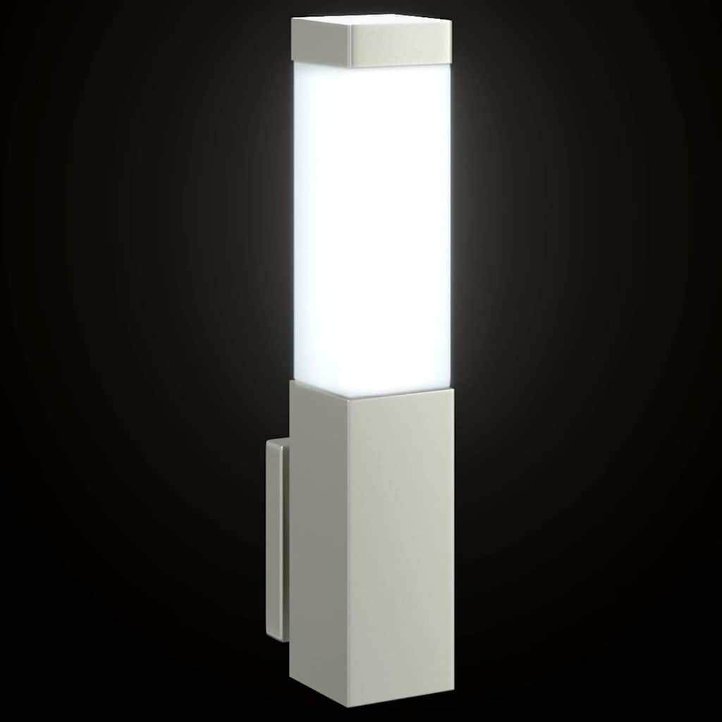 Lampada da Parete Esterna Argento 10.5 x 6 x 33 cm | homemem39
