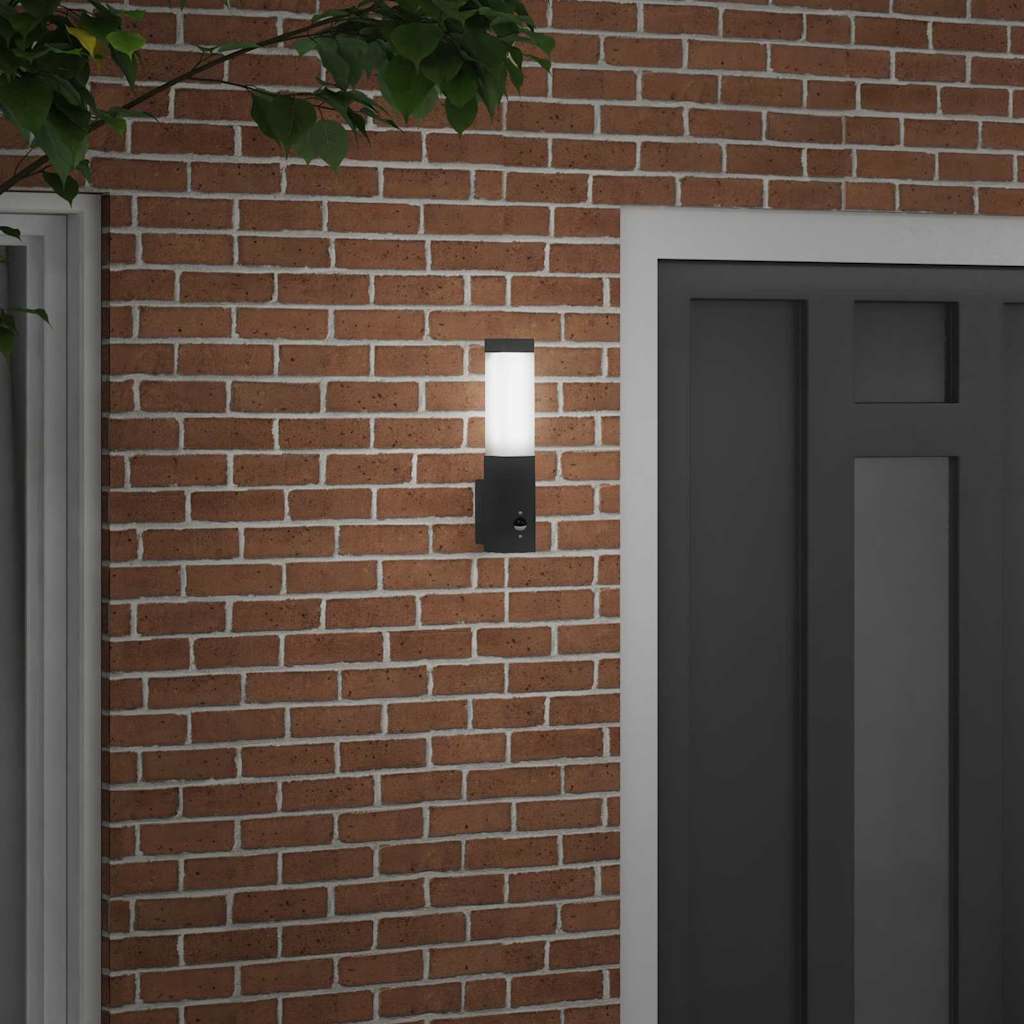 Lampada da Parete Esterna Nero 10.5 x 6 x 33 cm | homemem39