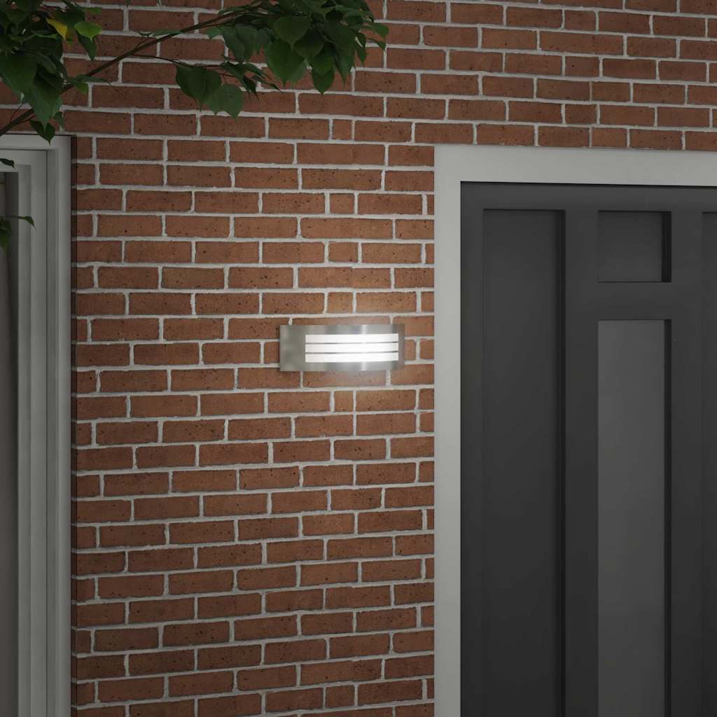 Lampada da Parete Esterna Argento 32 x 10 x 10 cm | homemem39