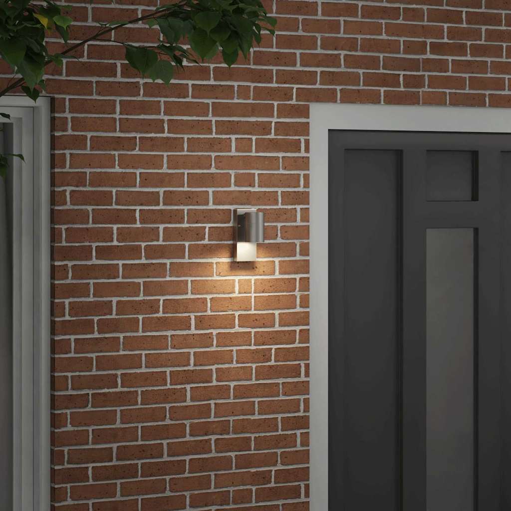 Lampada da Parete Esterna Argento 6,5 x 10,5 x 16 cm | homemem39