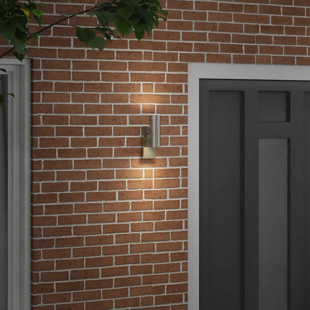 Lampada da Parete Esterna Argento 7 x 10 x 22 cm | homemem39