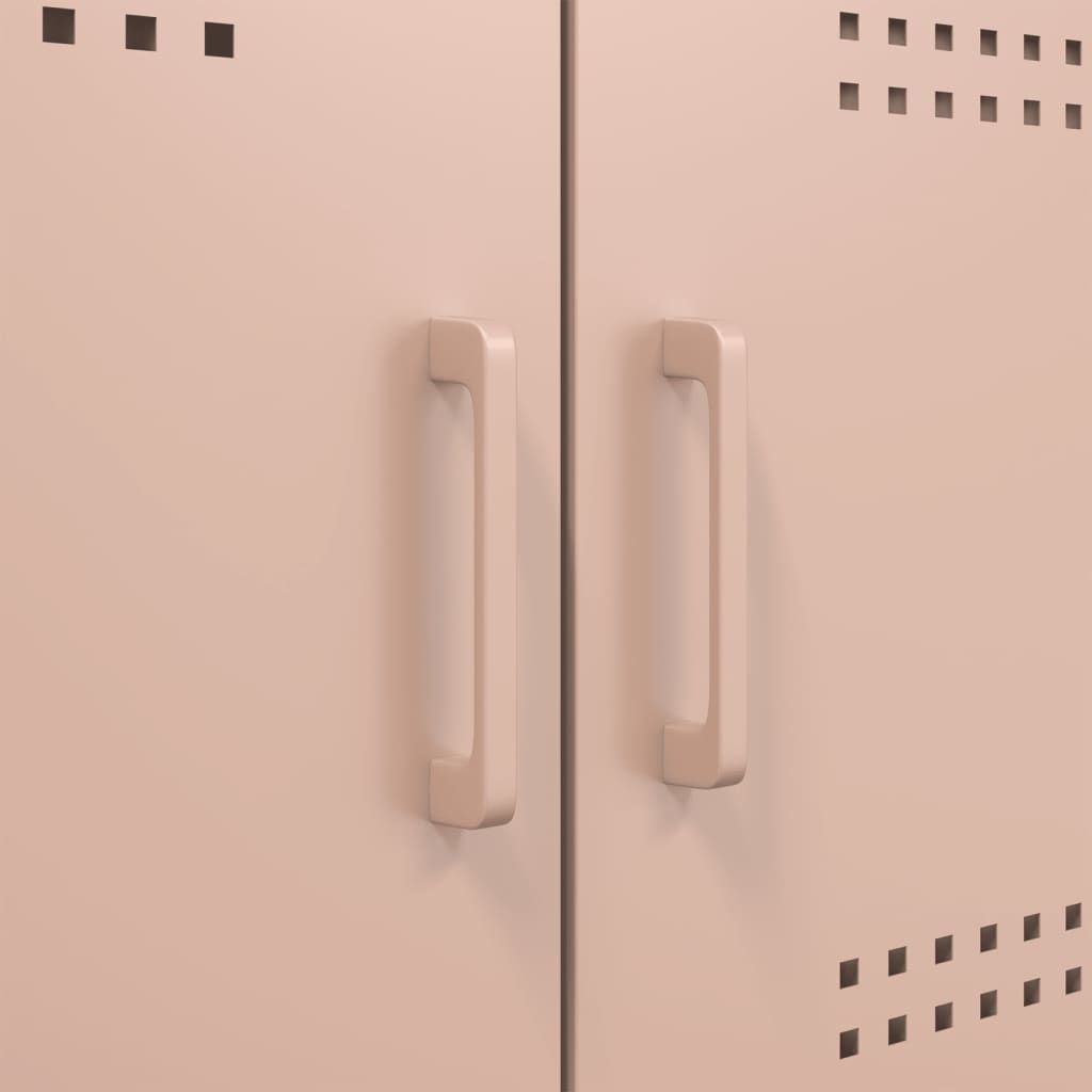 Credenza Rosa 68x39x113 cm in Acciaio - homemem39