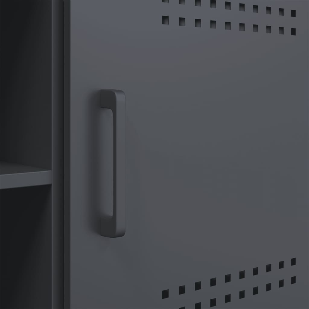 Mobile TV Antracite 100,5x39x50,5 cm in Acciaio - homemem39