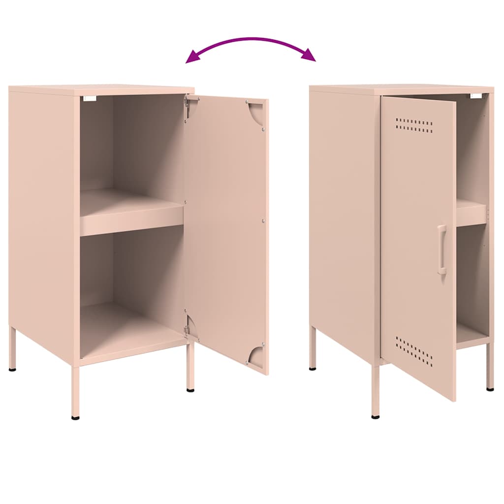 Credenze 2 pz Rosa 36x39x79 cm in Acciaio | homemem39