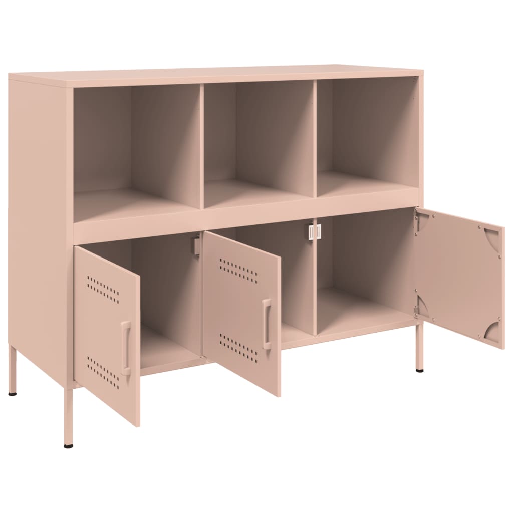 Credenza Rosa 100,5x39x79 cm in Acciaio