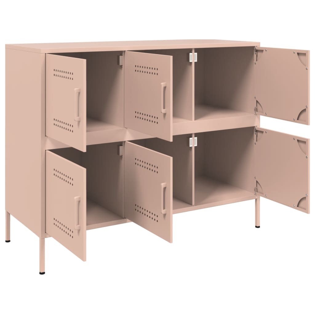 Credenza Rosa 100,5x39x79 cm in Acciaio