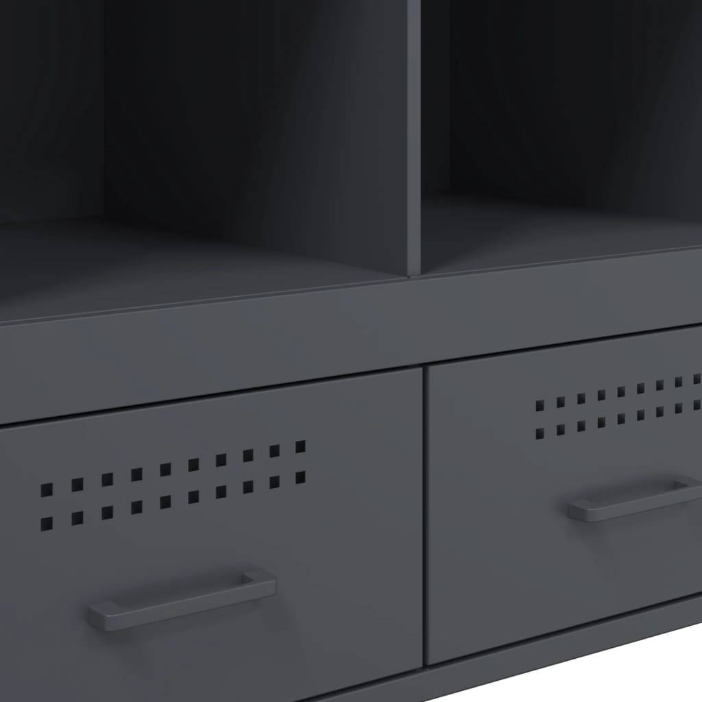 Credenza Antracite 68x39x101,5 cm Acciaio | homemem39