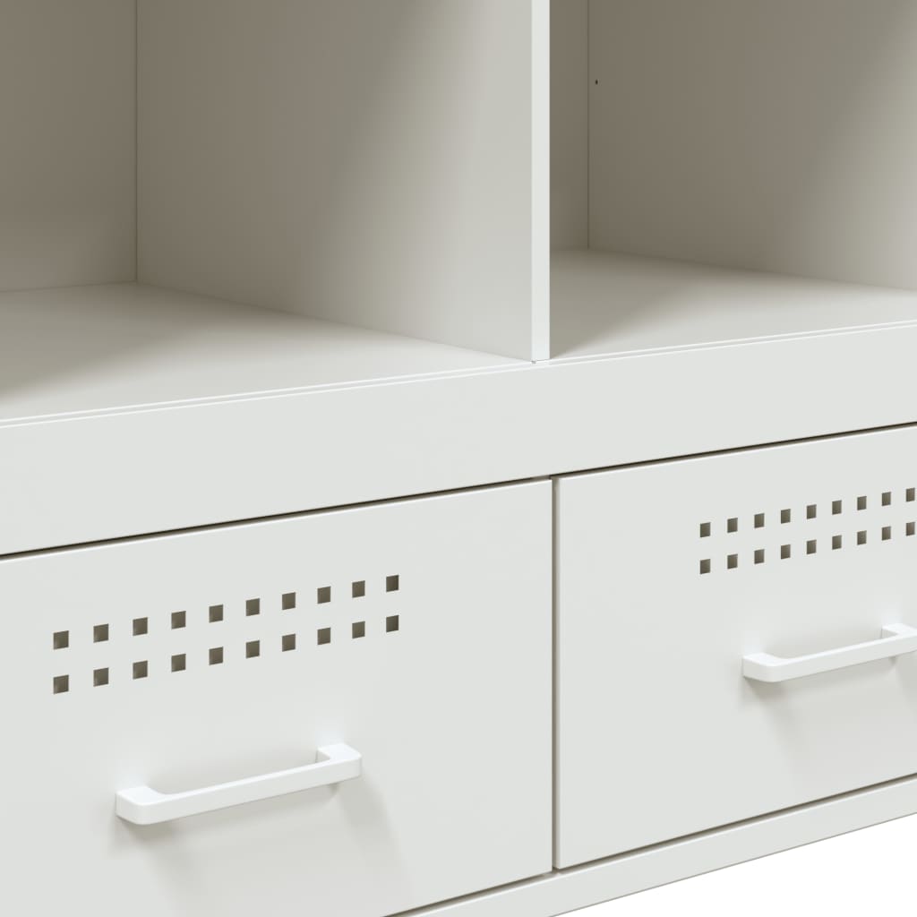 Credenza Bianca 68x39x101,5 cm in Acciaio | homemem39