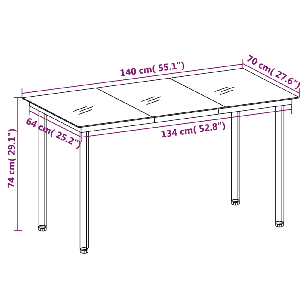 Set Pranzo da Giardino 5pz con Cuscini Grigio Chiaro Polyrattan | homemem39