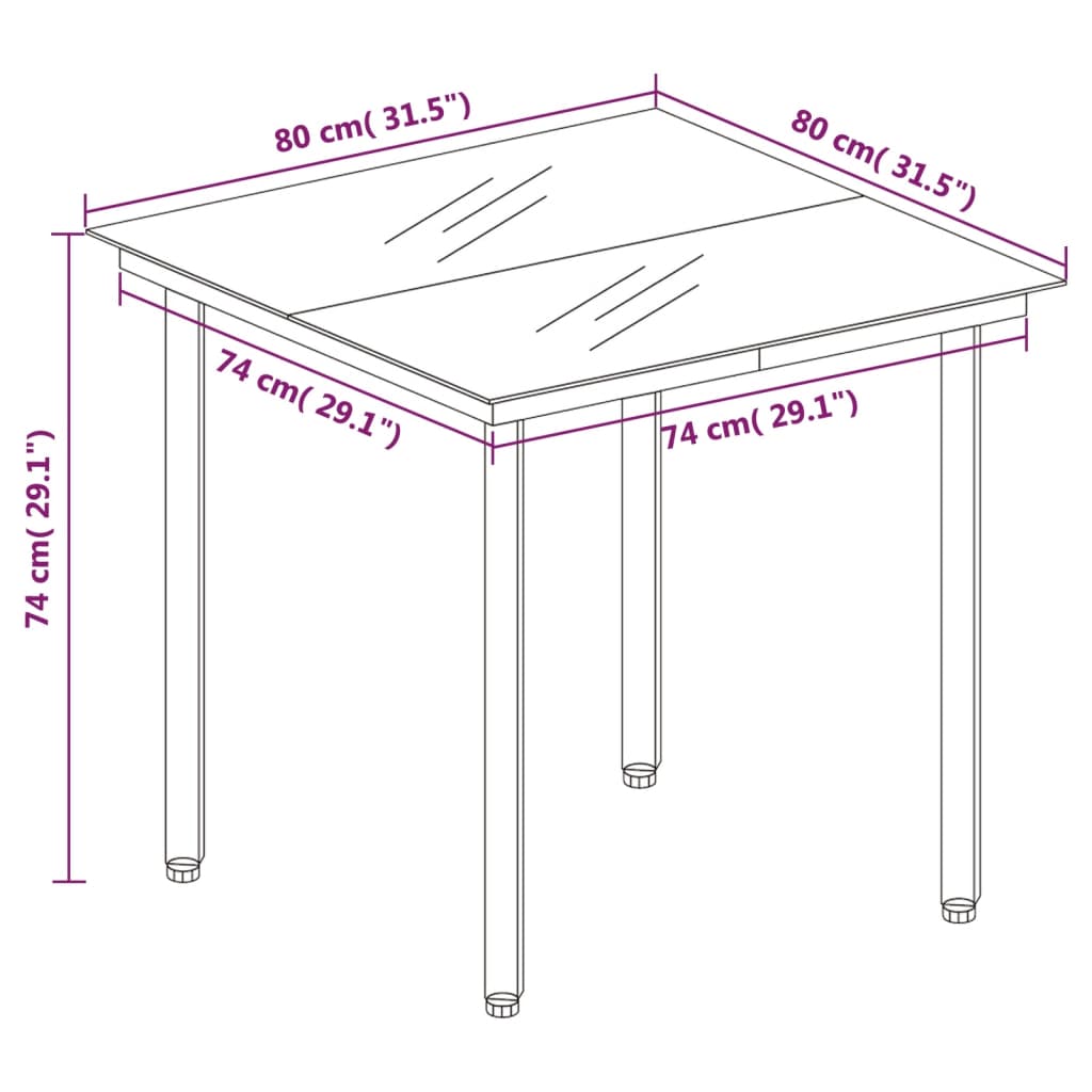 Set Pranzo da Giardino 3pz con Cuscini Grigio Chiaro Polyrattan | homemem39