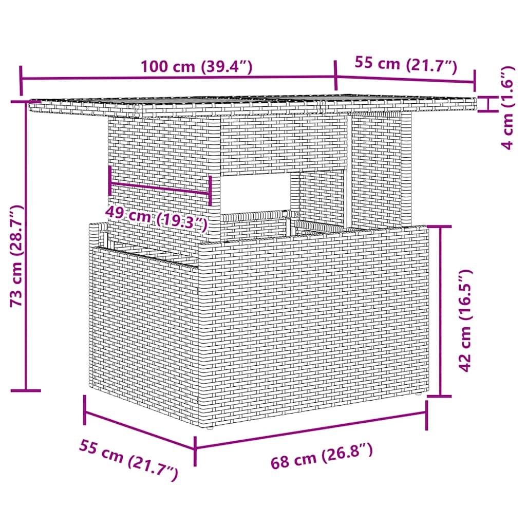 Set Divani da Giardino 5 pz con Cuscini in Polyrattan Nero | homemem39
