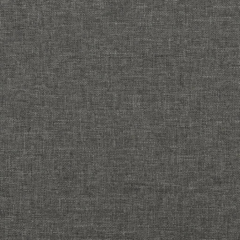 Letto a Molle Materasso e LED Grigio Scuro 120x190cm in Tessuto - homemem39