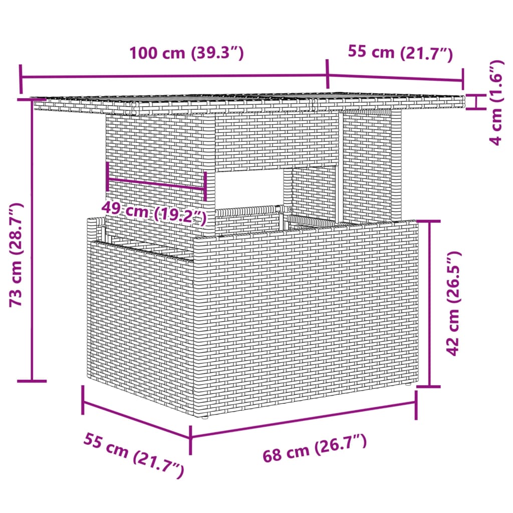 Set Divani da Giardino 2 pz con Cuscini Nero Polyrattan e Vetro | homemem39