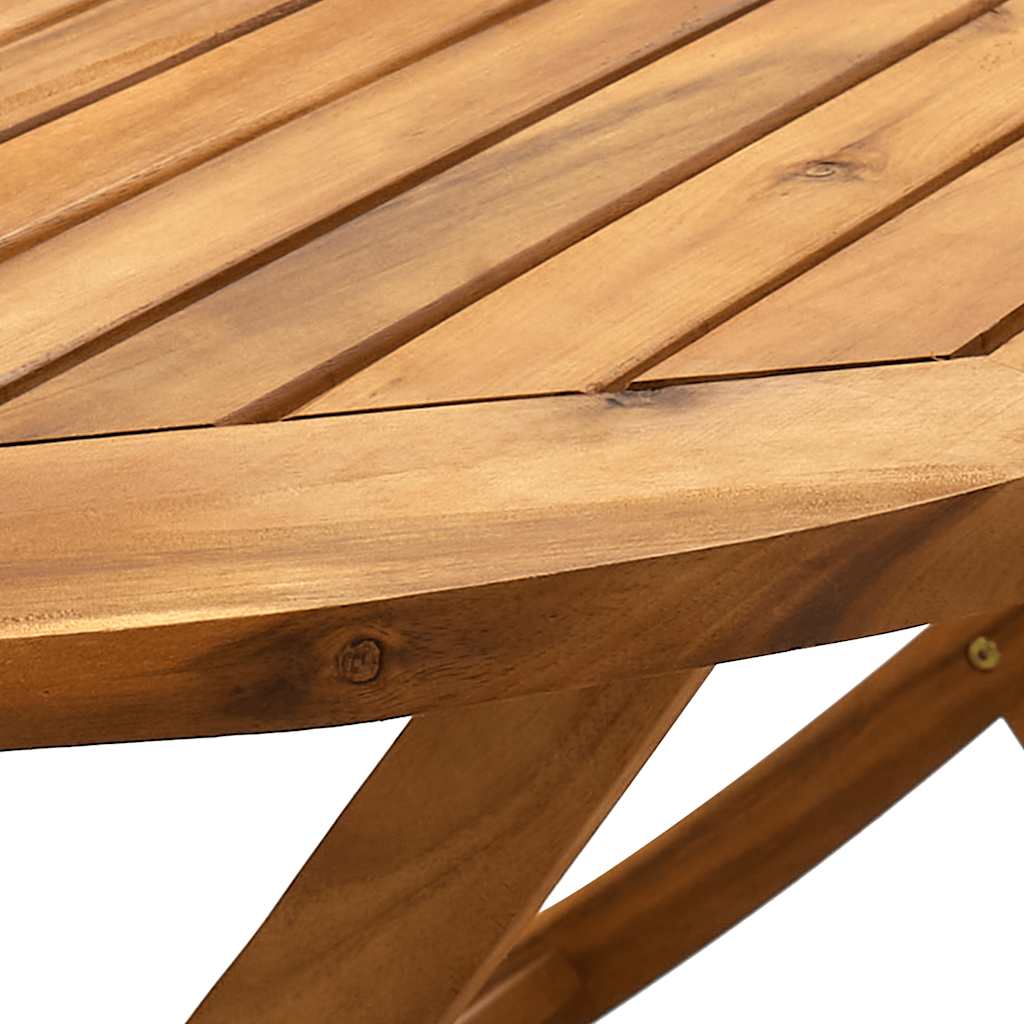 Set Pranzo da Giardino 7pz Legno Massello di Acacia e Textilene | homemem39