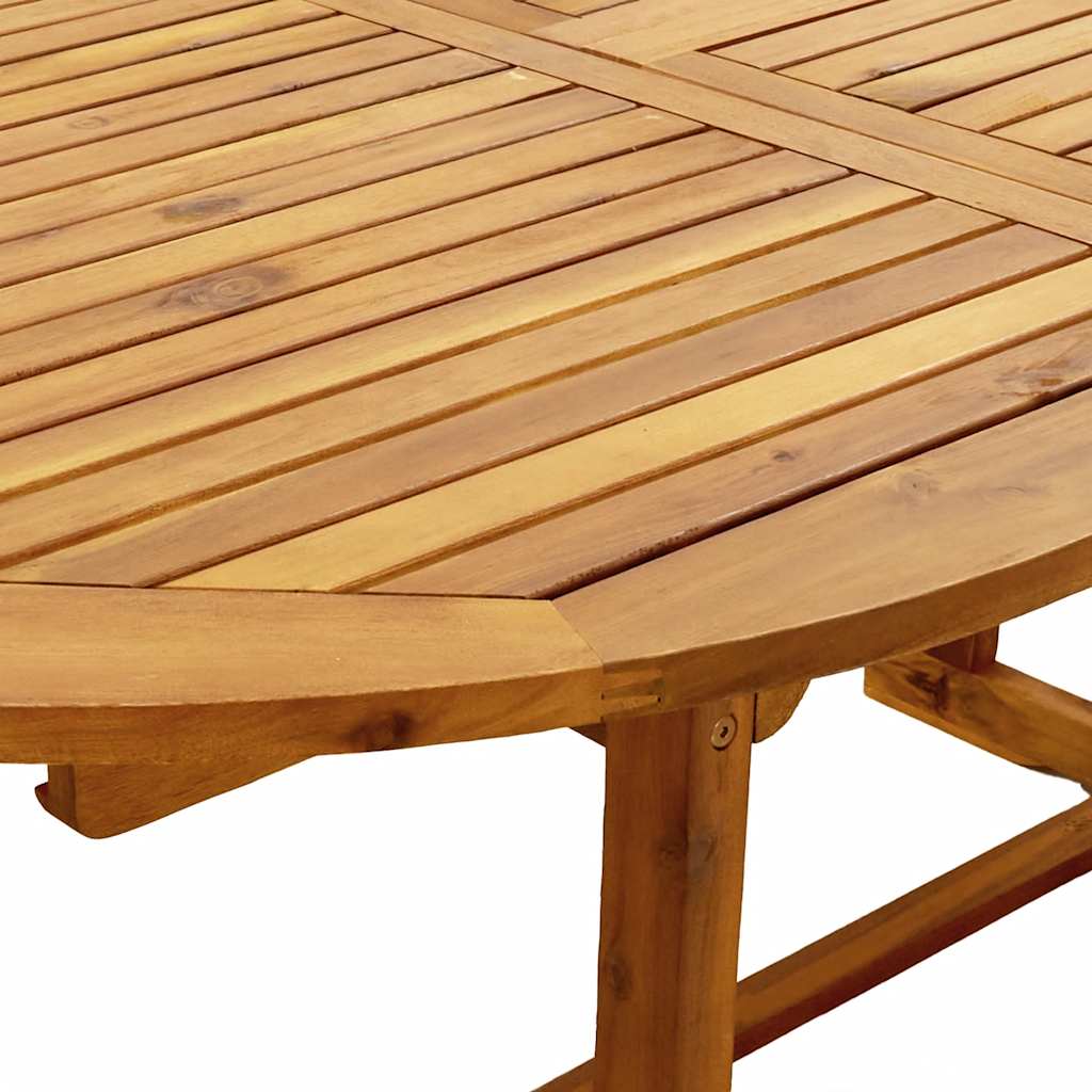 Set Pranzo da Giardino 9pz Legno Massello di Acacia e Textilene | homemem39