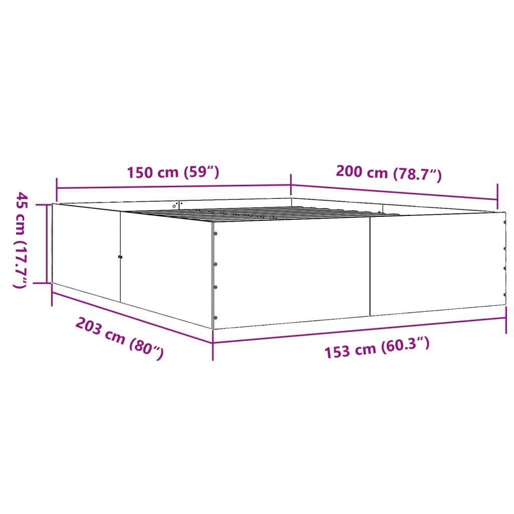 Giroletto Grigio Cemento 150x200 cm in Legno Multistrato | homemem39