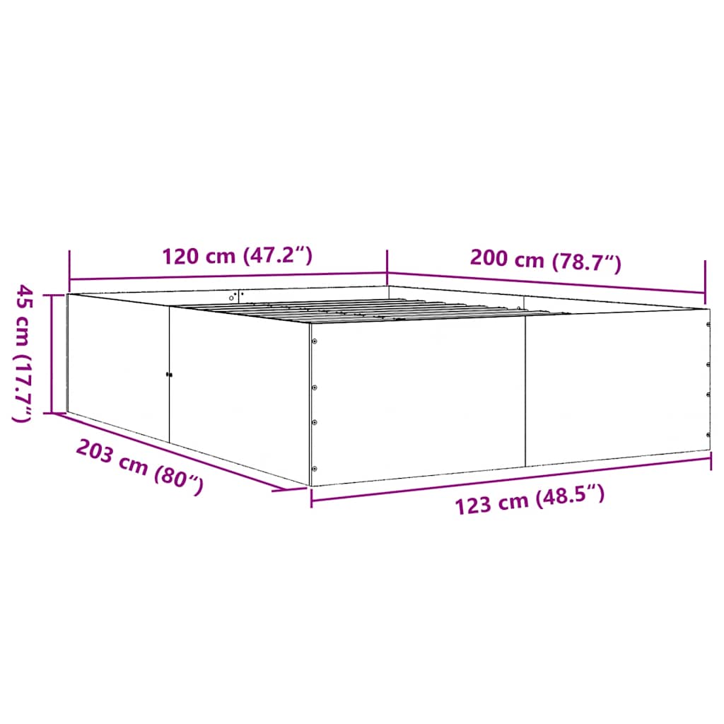 Giroletto Rovere Fumo 120x200 cm in Legno Multistrato | homemem39